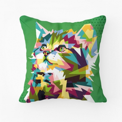 Pop Art Cat Yastık